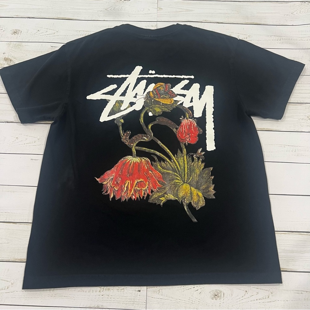 Stussy Withered Flower Tee Sz S